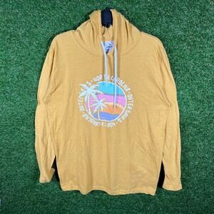 Prairie Mountain Outer Banks North Carolina Graphic Hoodie Yellow Size L